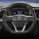 Seat Suede Snap-On Steering Wheel Cover Ibiza Leon