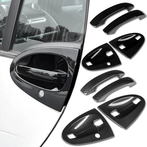 Carbon Fiber Door Handle Cover Smart 451 Fortwo Car Interior Accessory GMUNI