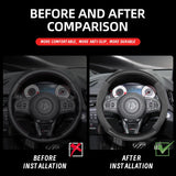 Suede Carbon Fiber Steering Wheel Cover for Acura MDX TL Car Interior Accessory Hocasen