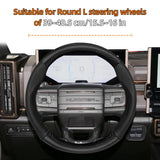 Carbon Fiber Leather Steering Cover for GMC Sierra