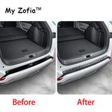 For BYD Seal U Sealion 6 Song Plus 2024 2025 Car Styling Trunk ABS Carbon Fiber Threshold Strip Tailgate Anti Kick Accessorie
