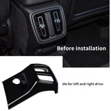 Rear Seat Anti-Kick Black Trim for Volvo XC40 C40 Car Interior Accessory LINGLUYANG