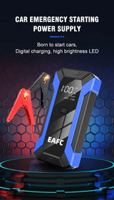 12-65 V Car Jump Starter 1200A Output Portable Emergency Start-up Charger Petrol Car Power Bank Booster Battery Starting Devi