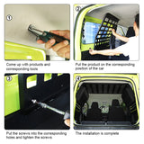 Alloy Trunk Storage Rack for Suzuki Jimny 2-Door 2019 Car Interior Accessory HEBE