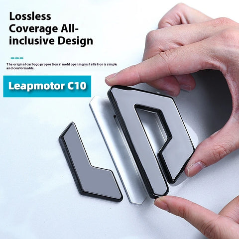For Leapmotor C10 Car Blackening Modification Logo Letters Front Rear Badges Modification Sticker Car Interior Accessory OEM