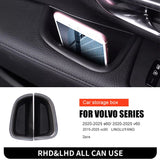 Door Storage Organizer Box for Volvo S60 V60 XC90 Car Interior Accessory LINGLUYANG V60 brown