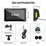 5Inch Wireless CarPlay GPS Navigator for Motorcycles