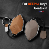Metal and Leather Car Key Case Cover For Changan DEEPAL S7 SL03 2022 2023 2024 Car Key Case Protect Fob Car Key Case OEM