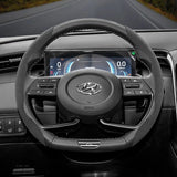 Hyundai Anti-Slip Buckle Suede Steering Wheel Cover