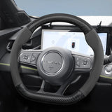 Suede Matte Carbon Fiber Cover for Lynk & Co 01 Car Interior Accessory Hocasen