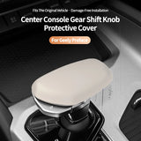 Original Leather Center Gear Shift Knob Cover Lever Shifter Boot Car Accessories For Geely Tugella/ Binyue / Preface / Borui