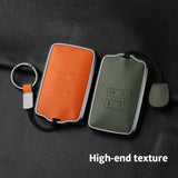 Metal and Leather Car Key Case Cover For Renault Clio Kadjar Capture Koleos Espace Master Talisman Talisman Scenic Protect Co