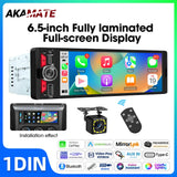 6.5 Inch 1 Din Android Auto Head Unit Universal Android Head Unit AKAMATE