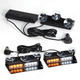 2-in-1 LED Emergency Strobe Warning Light Bar Kit LED Ambient Light MAGIC COLORM