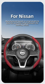 Breathable Wavy Sports Steering Wheel Cover for Nissan Car Interior Accessory Hocasen