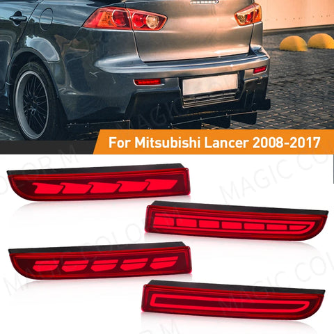 LED Bumper Reflector for Mitsubishi Lancer Evo 2010 Car Interior Accessory MAGIC COLORM