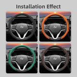 Perforated Leather Steering Wheel Cover for Hyundai Tucson Car Interior Accessory Hocasen