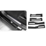 Scratch Resistant Door Sill Strip for Polestar 4 Car Interior Accessory LINGLUYANG Carbon fiber pattern 1