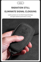 Car Key Case Shell for Chery Tiggo 8 Pro, 8plus, New 5, 7pro - Suede Car Keychain