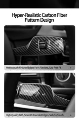 For BMW 5 Series F10 GT (2011-2017) Carbon Fiber Car Steering Column Shifter Cover Gear Shift Lever Auto  Interior Accessories