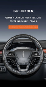Carbon Fiber Wheel Cover with Wave Design Lincoln Car Interior Accessory Hocasen