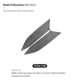 For BMW 2er Two-Door G42 3er i3 G20 G28 4er i4 G23 Center Console Side Trim Sticker Car Interior Accessories Made of Alcantara