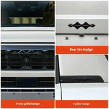 For Leopard 8 Byd Formula Leopard 8 Black Warrior Logo Decals Head Rear Black Logo Front Back Car Logo Upgrade Car Interior A