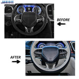 Steering Wheel Trim ABS Cover for Chrysler 300C 2015+ Car Interior Accessory HEBE