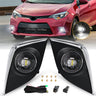 LED Fog Lamp Assembly DRL for Toyota Corolla 2014-2016