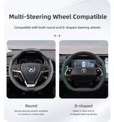 Breathable Leather Steering Wheel Cover for Changan Cars