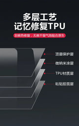 Leapmotor B10 B01 Car Steering Wheel Button TPU Protective Film Transparent Sticker Modification