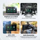 5.0 inch Portable GPS Moto Navigation Wireless CarPlay Android Head Unit EKIY