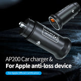 Find My GPS Tracker Car Charger 20W Fast Charging Car Interior Accessory AKAMATE