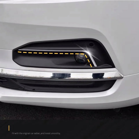 Stainless Steel Fog Light Strip for Volvo V90 S90 Car Interior Accessory LINGLUYANG
