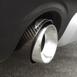 Carbon Fiber Stainless Muffler Trim Mini Cooper Car Interior Accessory GMUNI