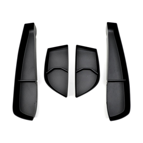 Smart #1 #3 Door Side Storage Box Front Rear Door Handle Tray Organizer Tidying TPE Car Accessories Black Car Interior Access