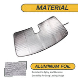 Aluminum Foil Window Visor Insulation for Silverado Sierra Car Interior Accessory HEBE