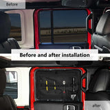 Rear Window Storage Bag for Jeep Wrangler JK JL 4-Dr Car Interior Accessory HEBE