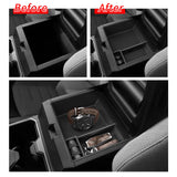 Toyota 4Runner 2025 Center Console Armrest Storage Box Car Tray ABS Organizers Tidying Interior Accessories Black Dashcam | P