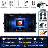 Android 15 QLED Multimedia Stereo for VW Polo VI Jetta MK7