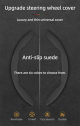 Anti-Slip Suede Steering Wheel Cover for Ram 1500