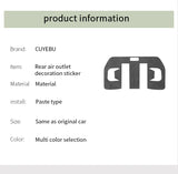 Rear Air Condition Vent Outlet Panel Trim for BMW X3