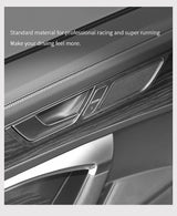 Alcantara Car Door Pull Handle Panel Stickers for Audi A6 A7 Car Interior Accessory OEM