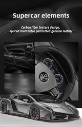 Carbon Fiber Wheel Cover for VW Golf Passat Polo Jetta Car Interior Accessory Hocasen