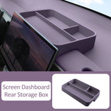 For Leapmotor B01 B10 Central Control Screen Dashboard Rear Silicone Storage Box Organizer Tray Car Interior Accessories Car