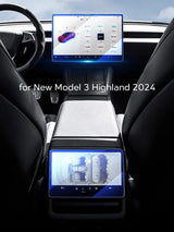Tempered Glass Film Protector for New Tesla Model 3 Highland 2024 Rear Center Control Touch Screen Touch Screen Protector TEK
