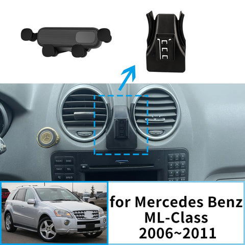 Wireless Charging Phone Mount for Mercedes Benz ML W164 2006-2011 Car Phone Holder CATUSIKI