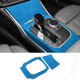 Center Console Panel Trim Frame Sticker for BMW 3er G20 G21 G28 Interior Custom Tuning Accessories Made of Alcantara Interior