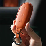 For Leading Ideal LiXiang L7 L8 L9 2022 2023 Leather Car Key Case Shell Keychain for lixiang one L9 L8 L7 Key case Car Key Ca