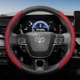 Sporty Wave-Shaped Leather Wheel Cover Toyota